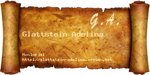 Glattstein Adelina névjegykártya